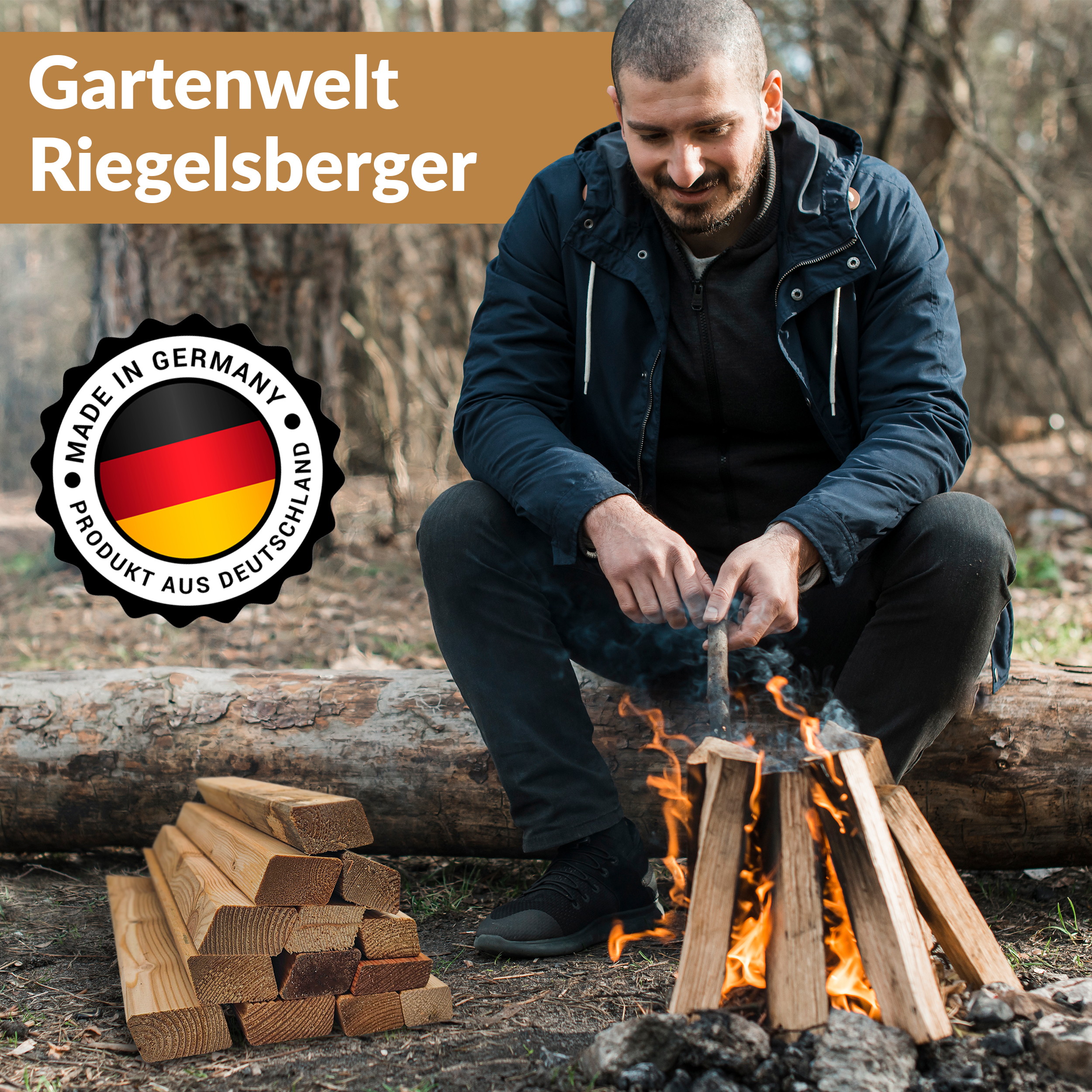 Brennholz Kaminholz Nadelholz für Kaminofen Lagerfeuer Feuerschalen ofenfertig staubfrei