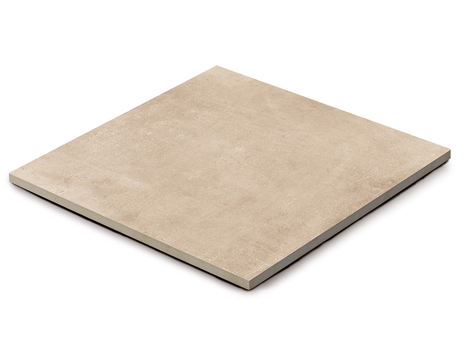 KERAMIKPLATTE CEMENTO TAUPE 60x60x2 cm FEINSTEINZEUG MODERN 0,72 m², 2 STK.