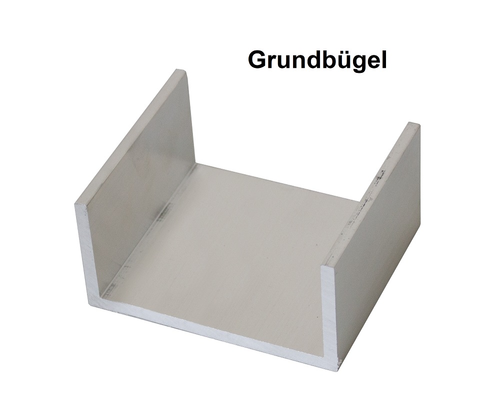 grundbuegel Premium Aluminium Terrassenüberdachung Glas 8mm klar, MADE IN GERMANY ALU - Überdachung