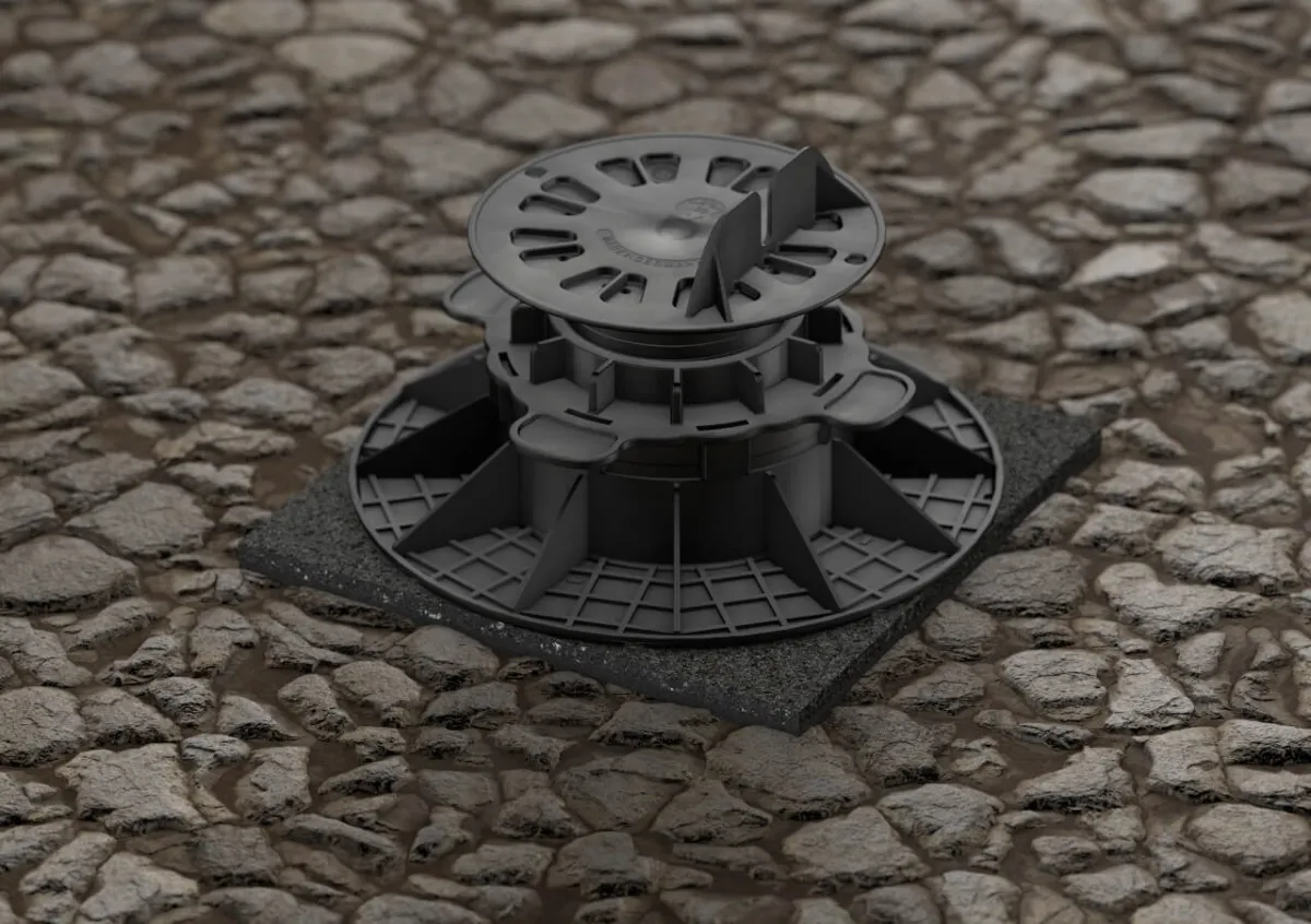 Weichschaumpad 200x200x10 mm PP Ausgleichspad bis 7mm selbstklebend für Stelzlager 1 Stk.