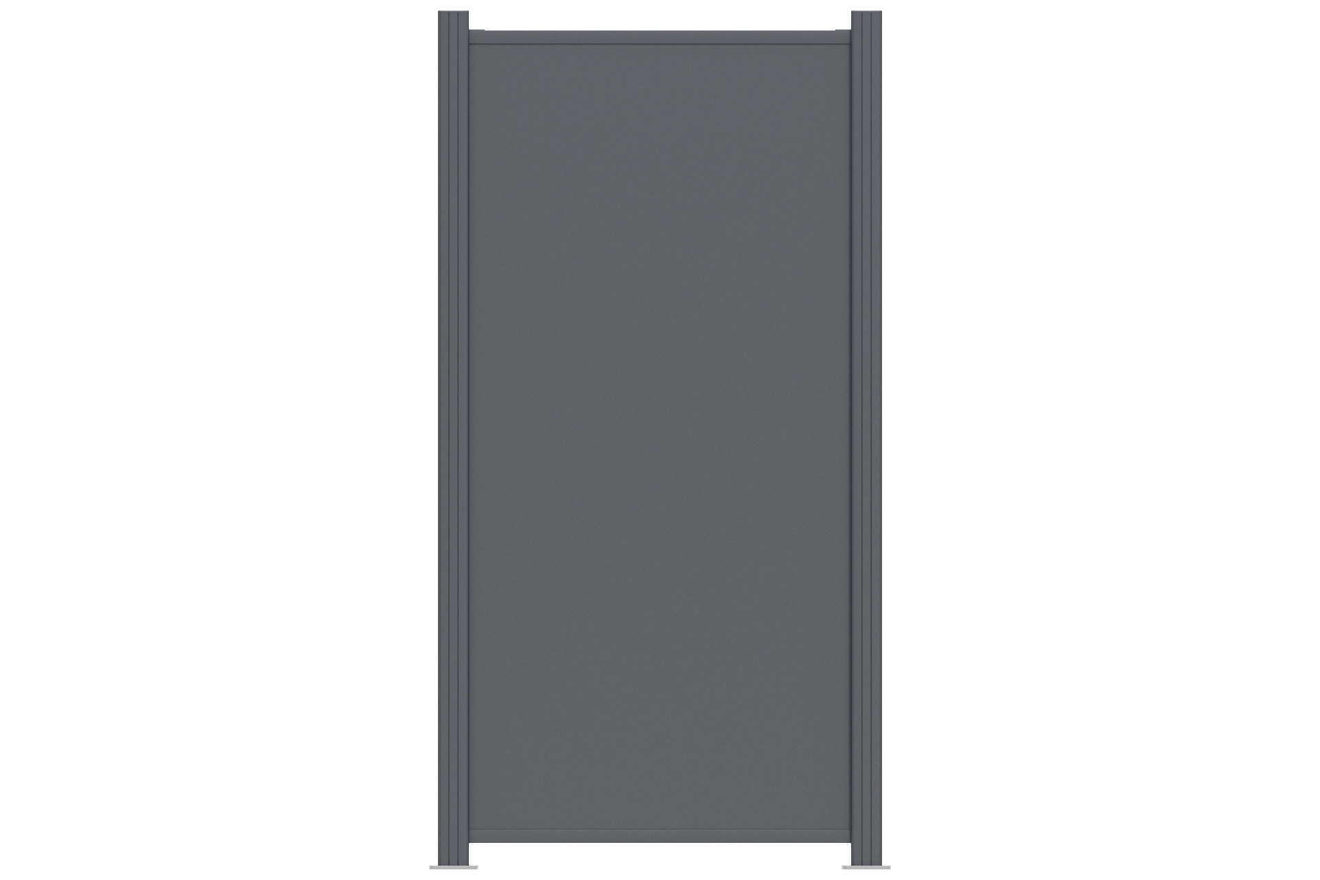 Halbelement-anthrazit_ Sichtschutz EASY-BOARDS ACP Steckzaun Halbelement 88x177 cm anthrazit