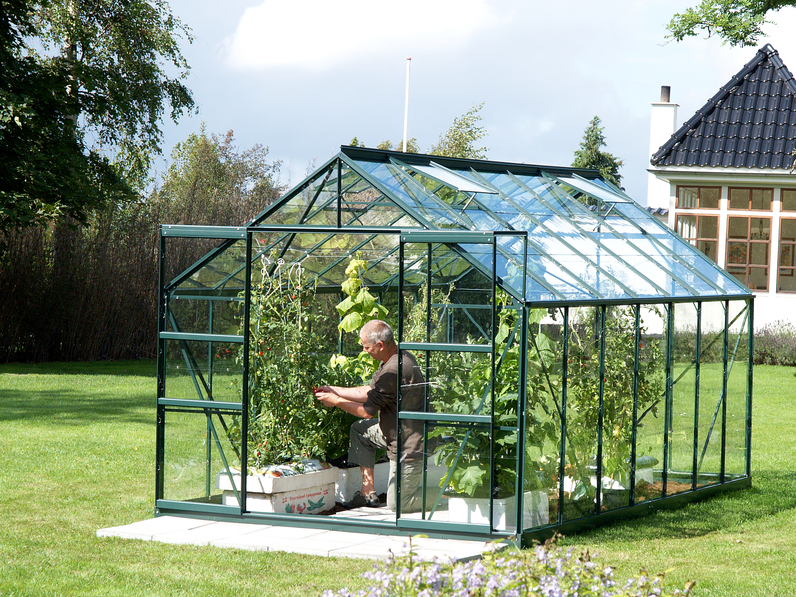 Gewächshaus Mars 11500 ESG 3mm, smaragd