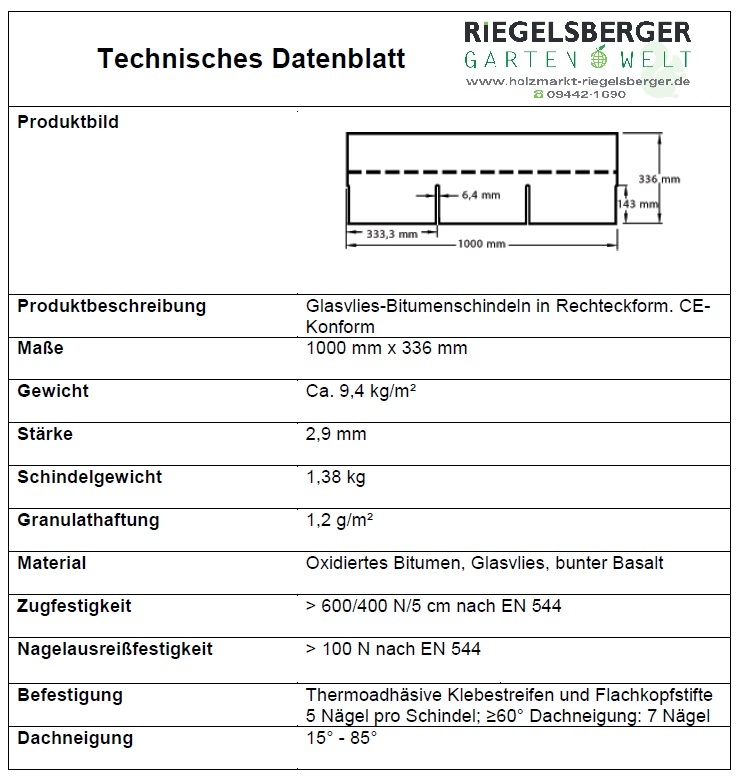 Bitumenschindeln 39 m²