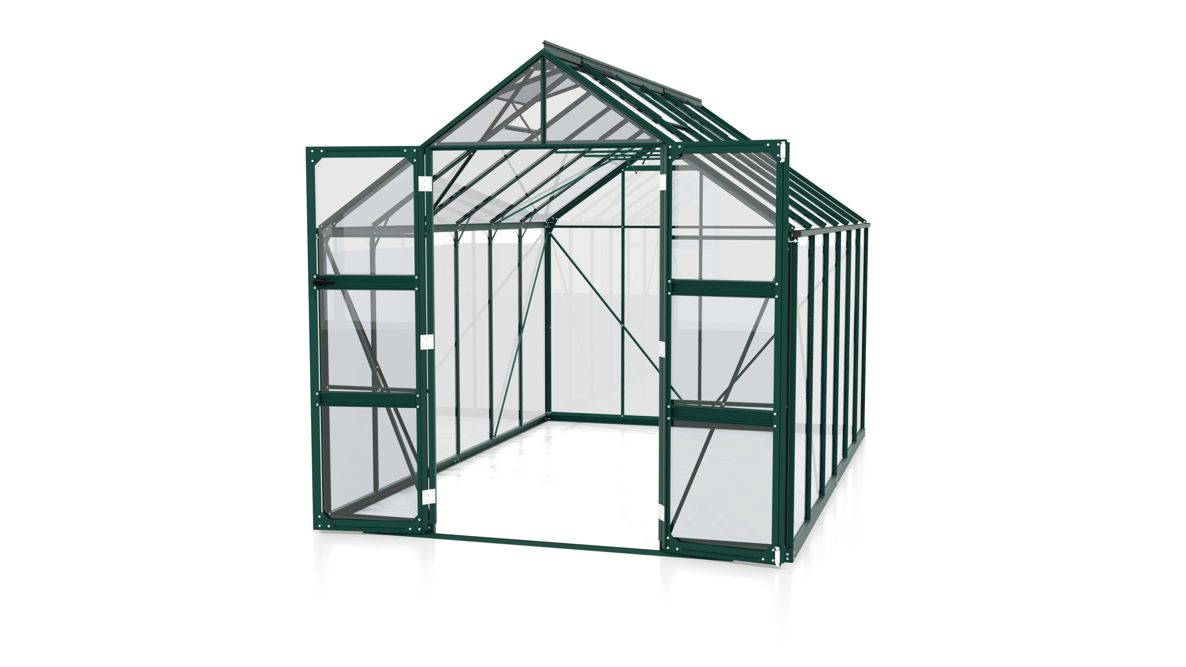 Gewächshaus Domus 9900 ESG3mm, smaragd