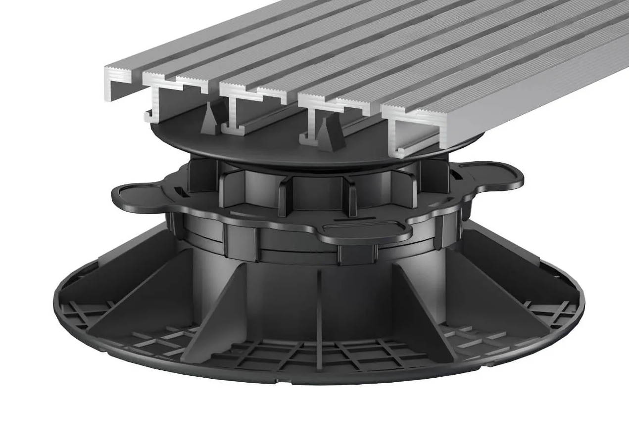 3PnCMdgYTwUsny Aluminium Entwässerungsrinne Pro 150x20 mm Länge 1950 mm Belüftungsrinnen mit Unterrinne Base-Set