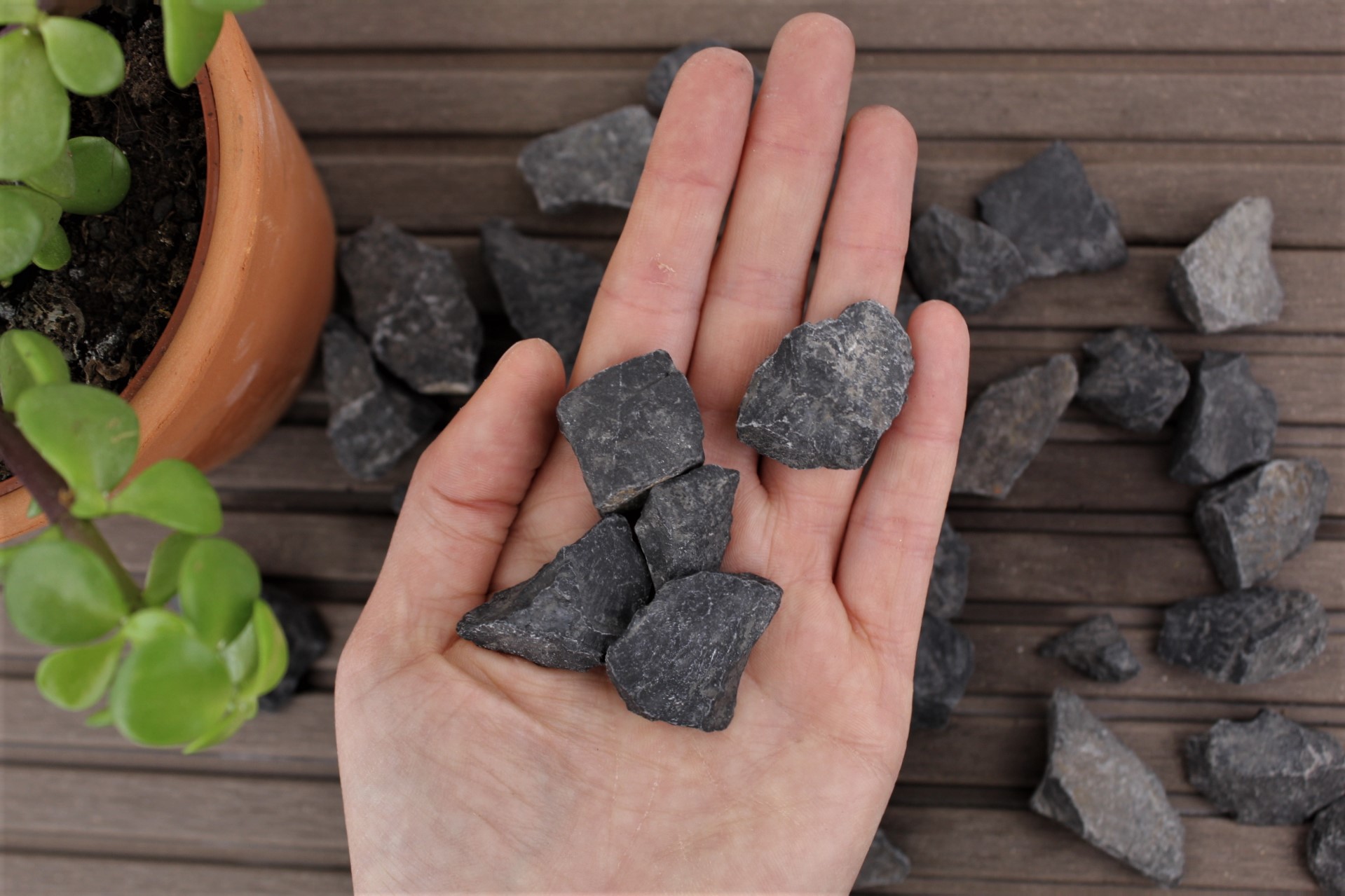 Ziersplitt 1 kg Splitt gewaschen Gabionenfüllung Deko Garten