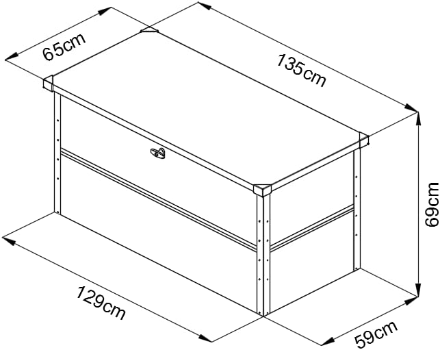 Masser68wLvelZfwY7 Gartenbox aus Metall Kissenbox Wetterfest Gartenkiste Aufbewahrungsbox