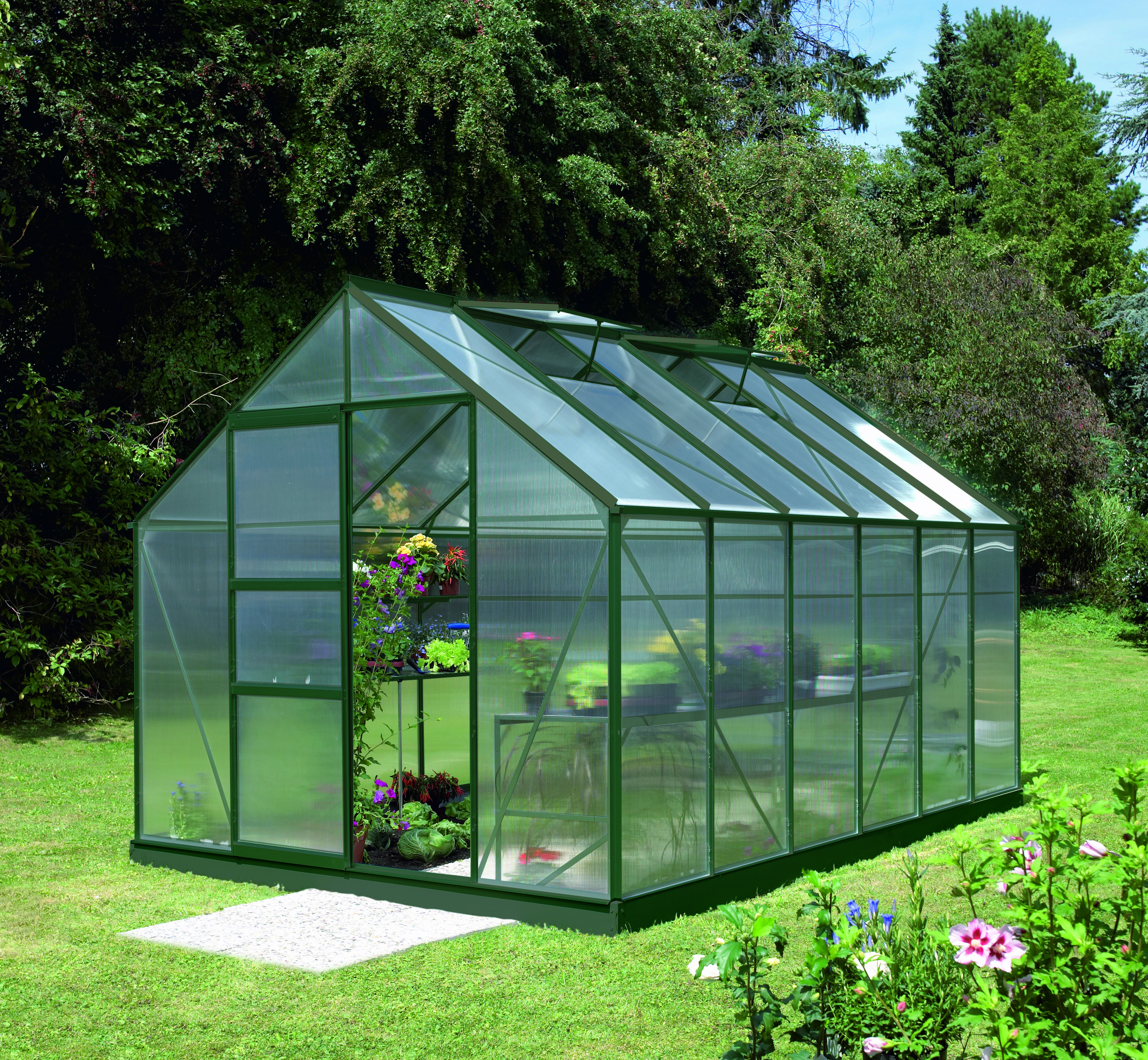 Gewächshaus Merkur 9900 HKP 4mm, smaragd
