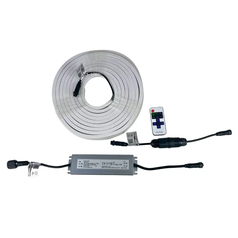 Set 10 m LED Streifen mit 24V 100W Trafo und Fernbedienung