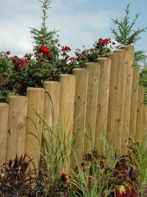 s-l1600ffffgYdGBf36JOUlb Palisaden Ø 10 cm aus kesseldruckimprägniertem Holz Palisade zur Beetumrandung Beeteinfassung