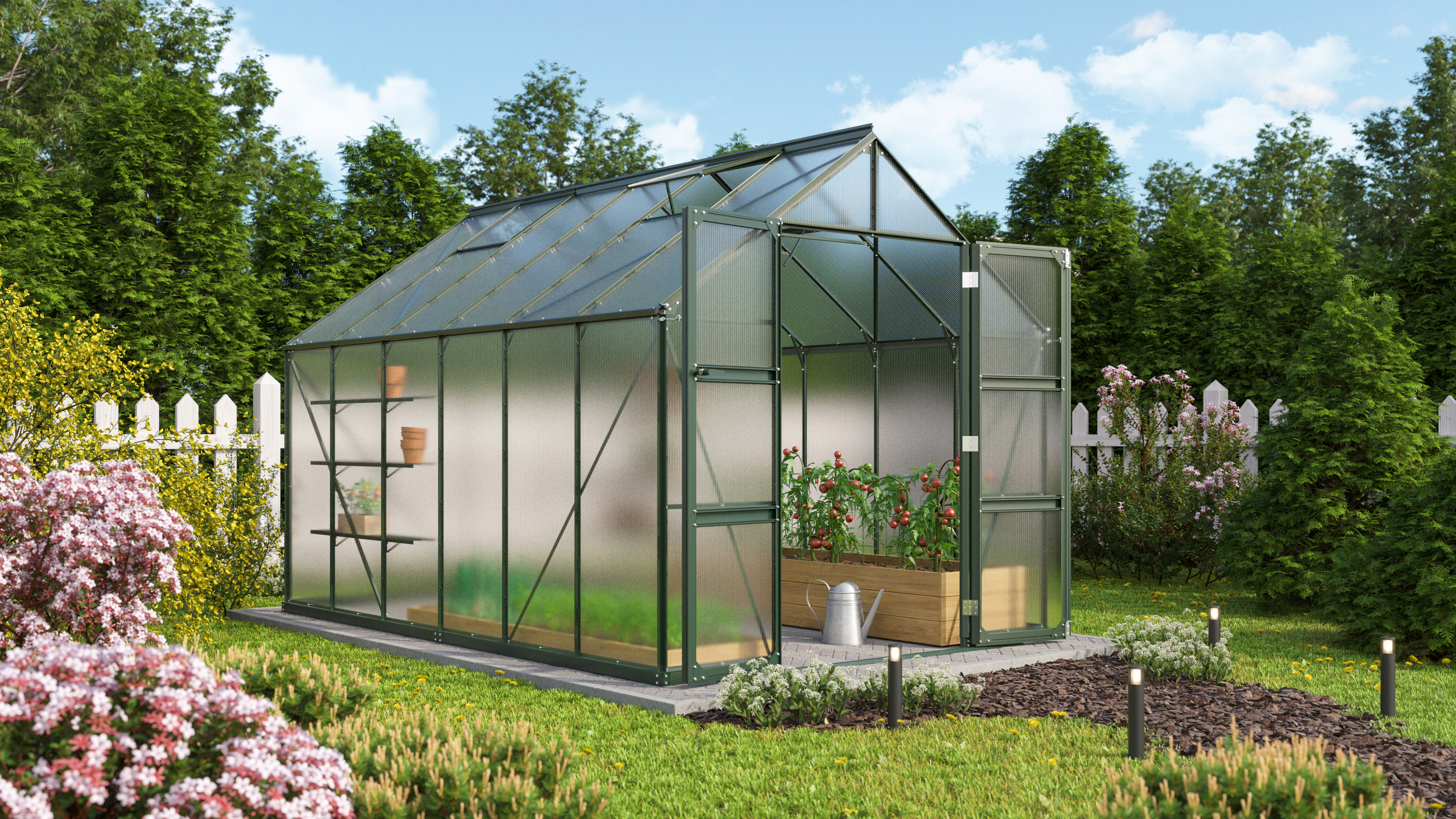 Gewächshaus Domus 9900 HKP6mm, smaragd