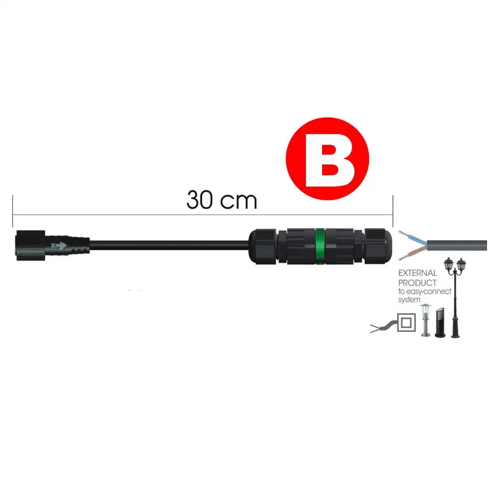 Netzstecker Anschlusskabel IP44 Startadapter für Steckdose 230V