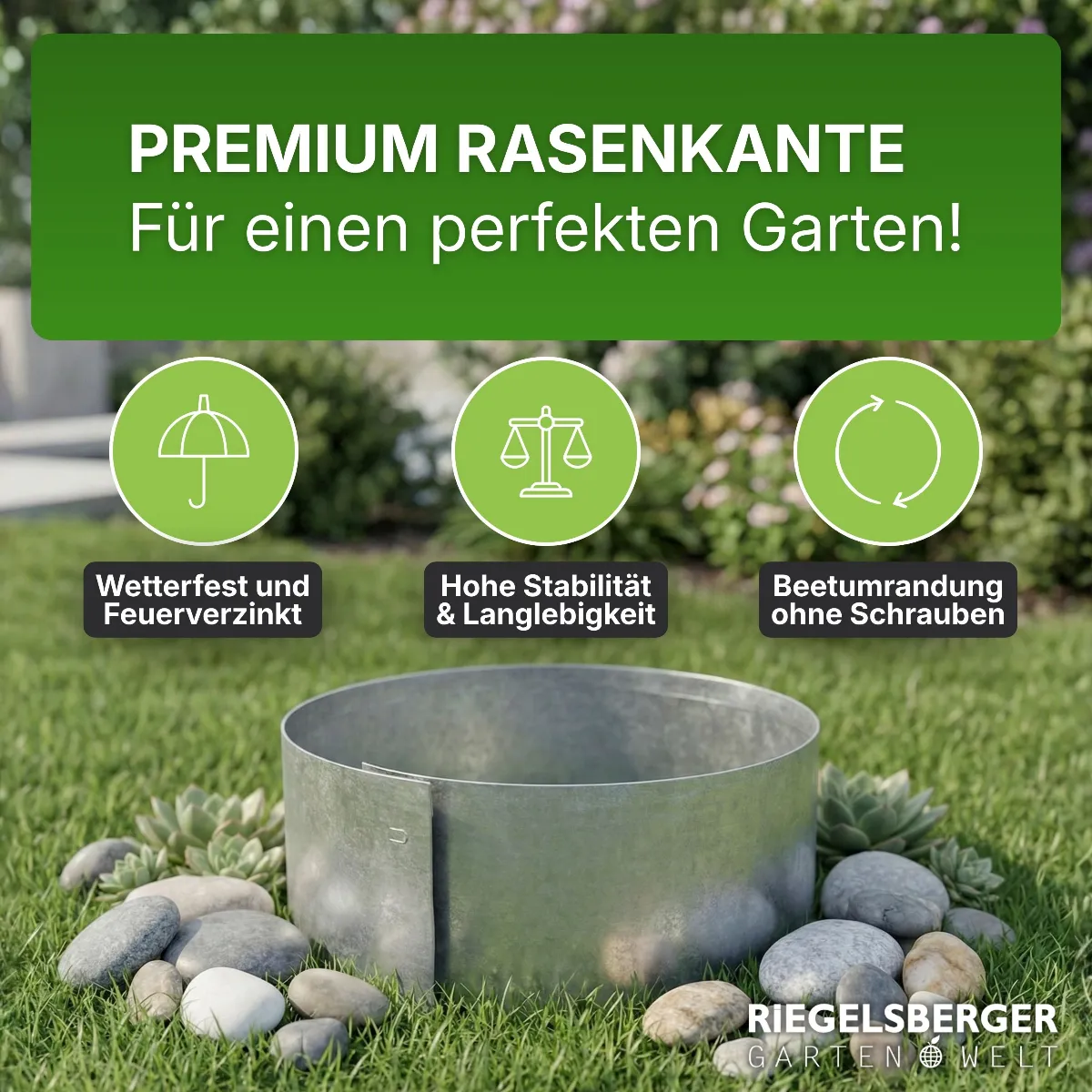 Rasenkante Kreis Beetumrandung Rasenbegrenzung Beeteinfassung