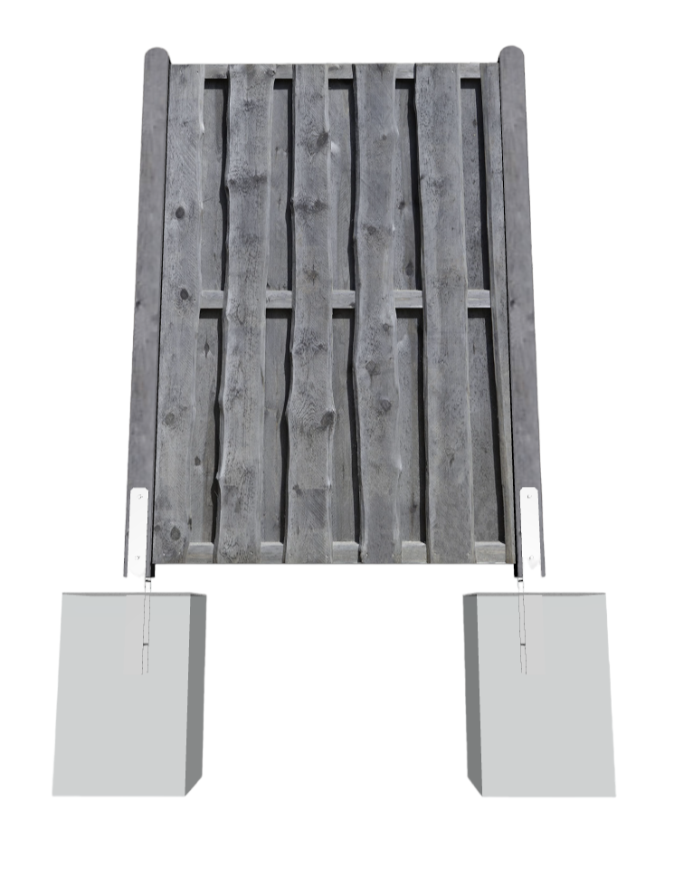 120x180be4TClmaZ3Ueo Sichtschutz NATURA Bohlen-Zaun 120x180 cm Kiefer KDI grau