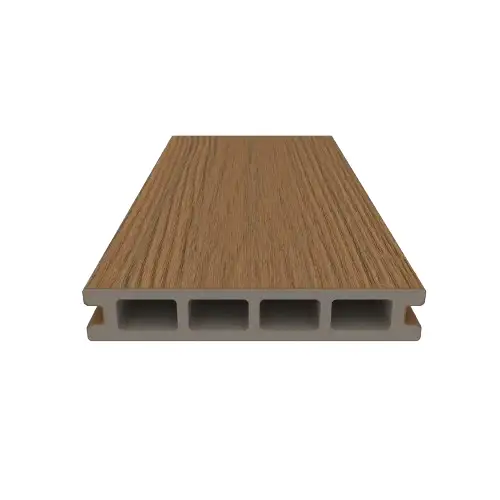 WPC Terrassendiele 25x140 mm Hohlprofil ummantelt Teak 30 cm