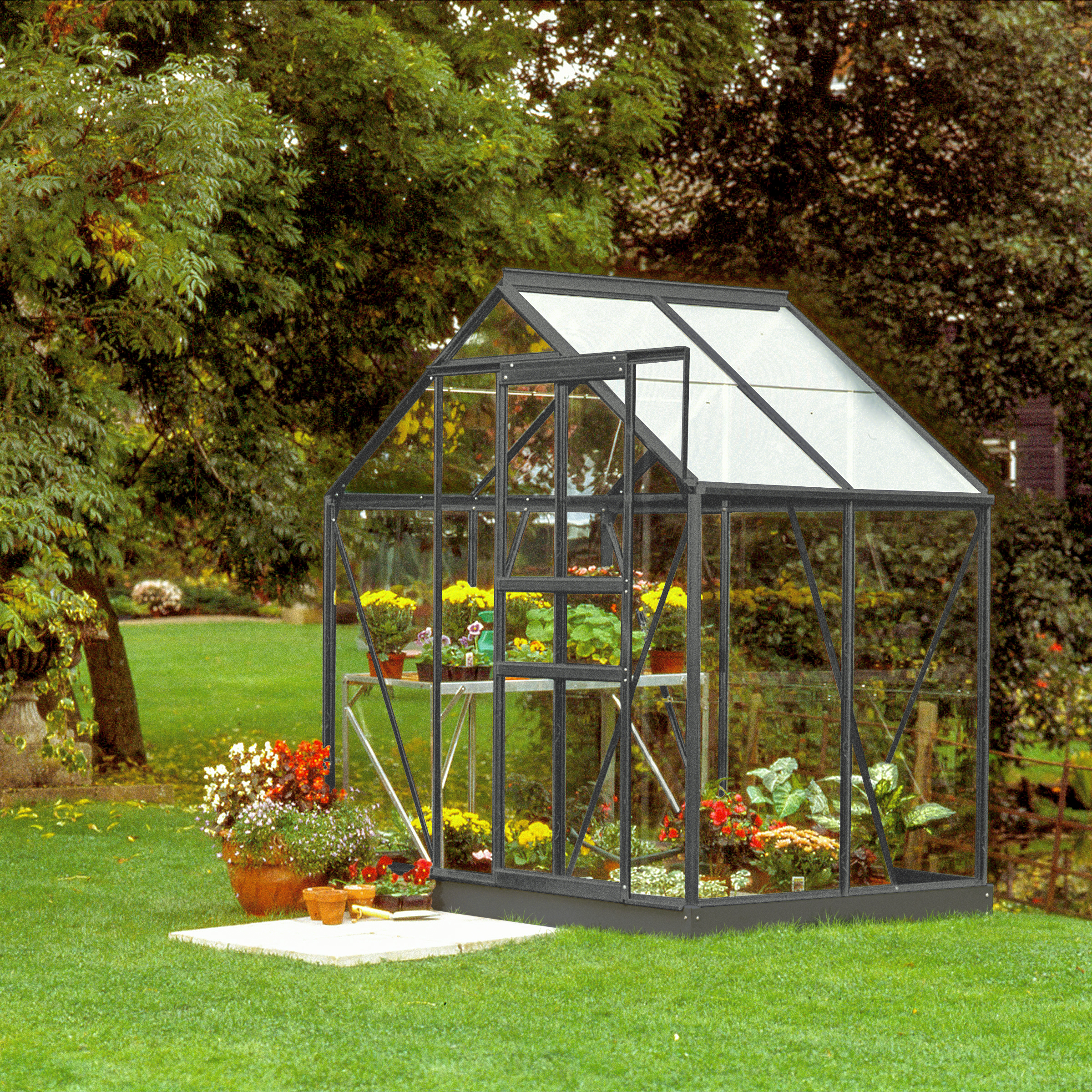 GWH_Venus_2500_ESG_anthrazit_40001565_02 Gewächshaus Venus 2500 ESG 3mm, schwarz