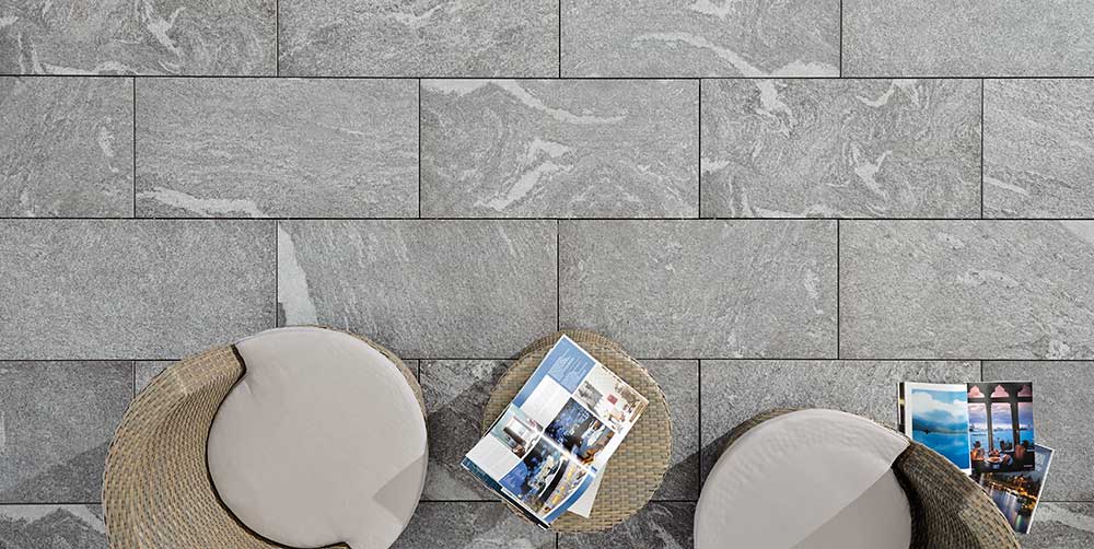 KERAMIKPLATTE COLOSSEO GRIGIONI 45x90x2 cm FEINSTEINZEUG MODERN 0,81 m², 2 STK.