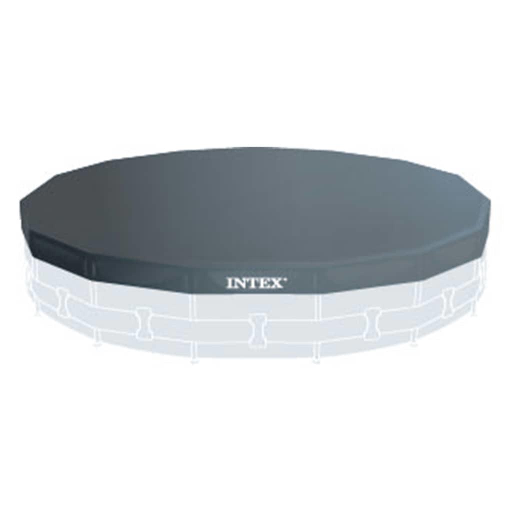 26724GN_5 Intex Prism Frame Swimmingpool Set Rund mit Filter und Leiter, 457 x 107 cm 26724GN