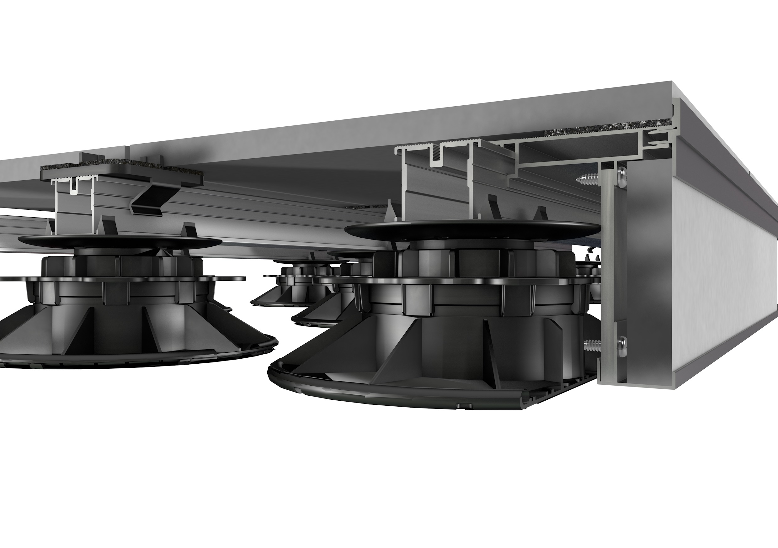 Randabschlussprofil 115x35x4000mm für ecofix Aluschienen 23/38 mm