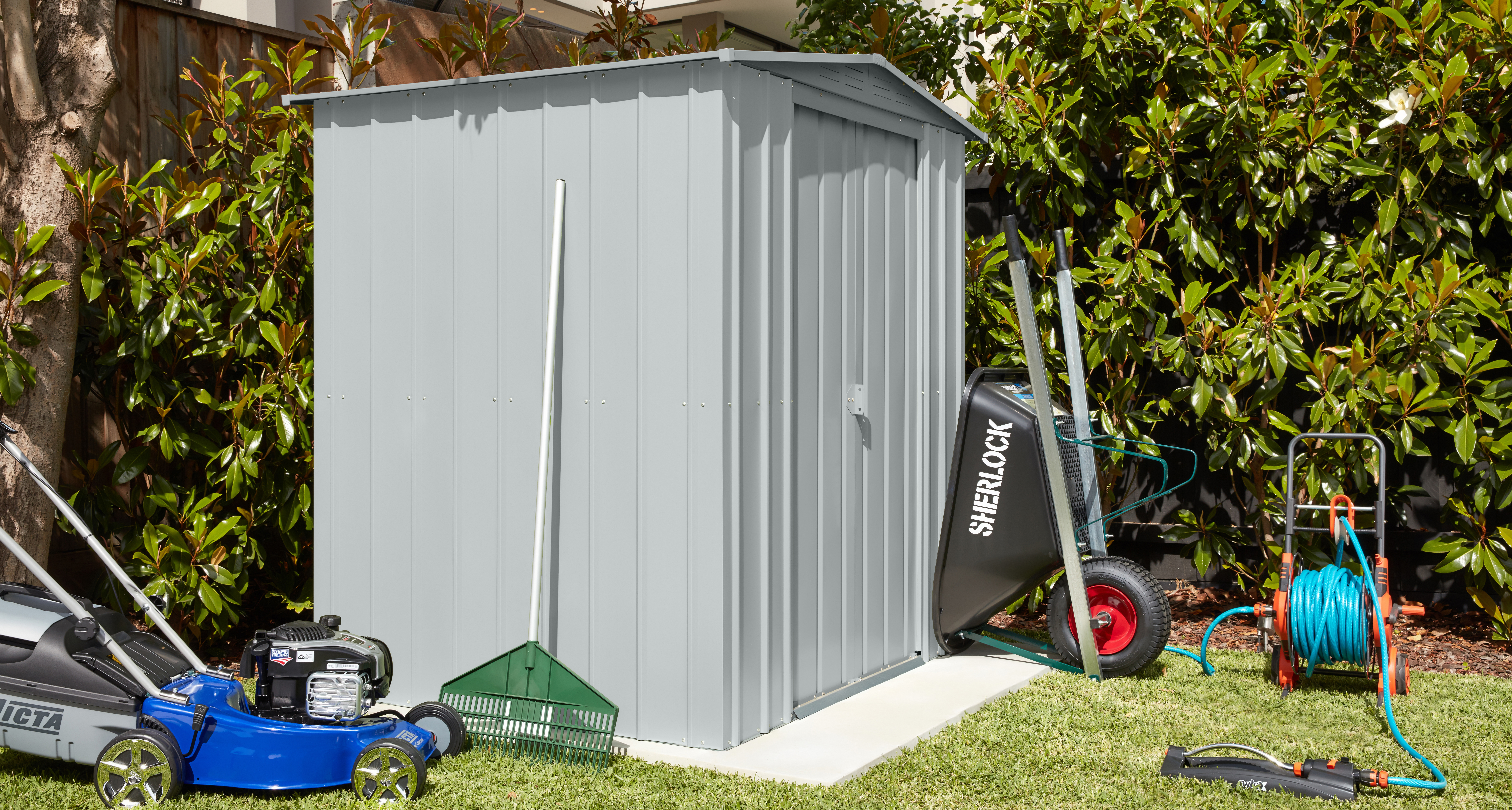 Gerätehaus Gartenmanager "Dream" 65, silber metallic