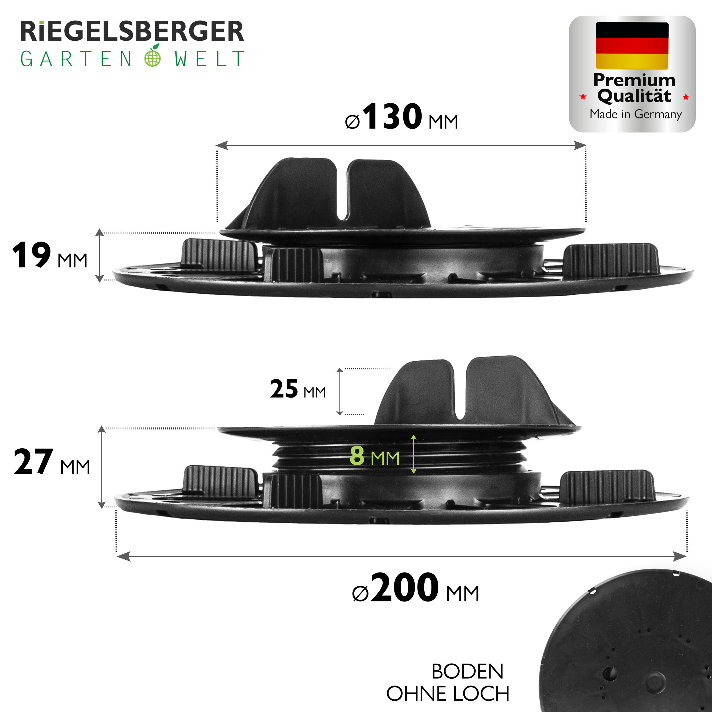 3_Size_19-276zDCuhUr0Hhtp 1 Karton Balkenlager PREMIUM Stelzlager für Holz WPC ALU - volle Verpackungseinheit