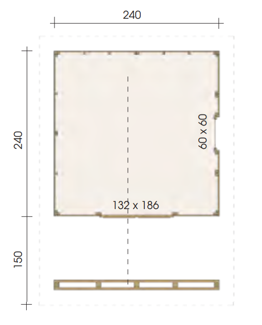 MH2-2424-S_1 Premium Gartenhaus MH2 2424 S