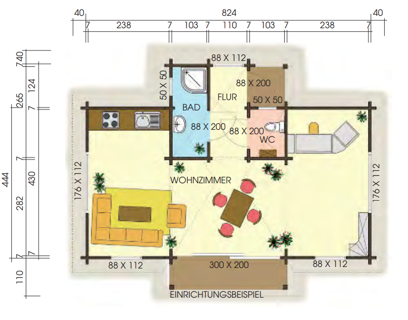 Lennox_1 Premium Gartenhaus Lennox