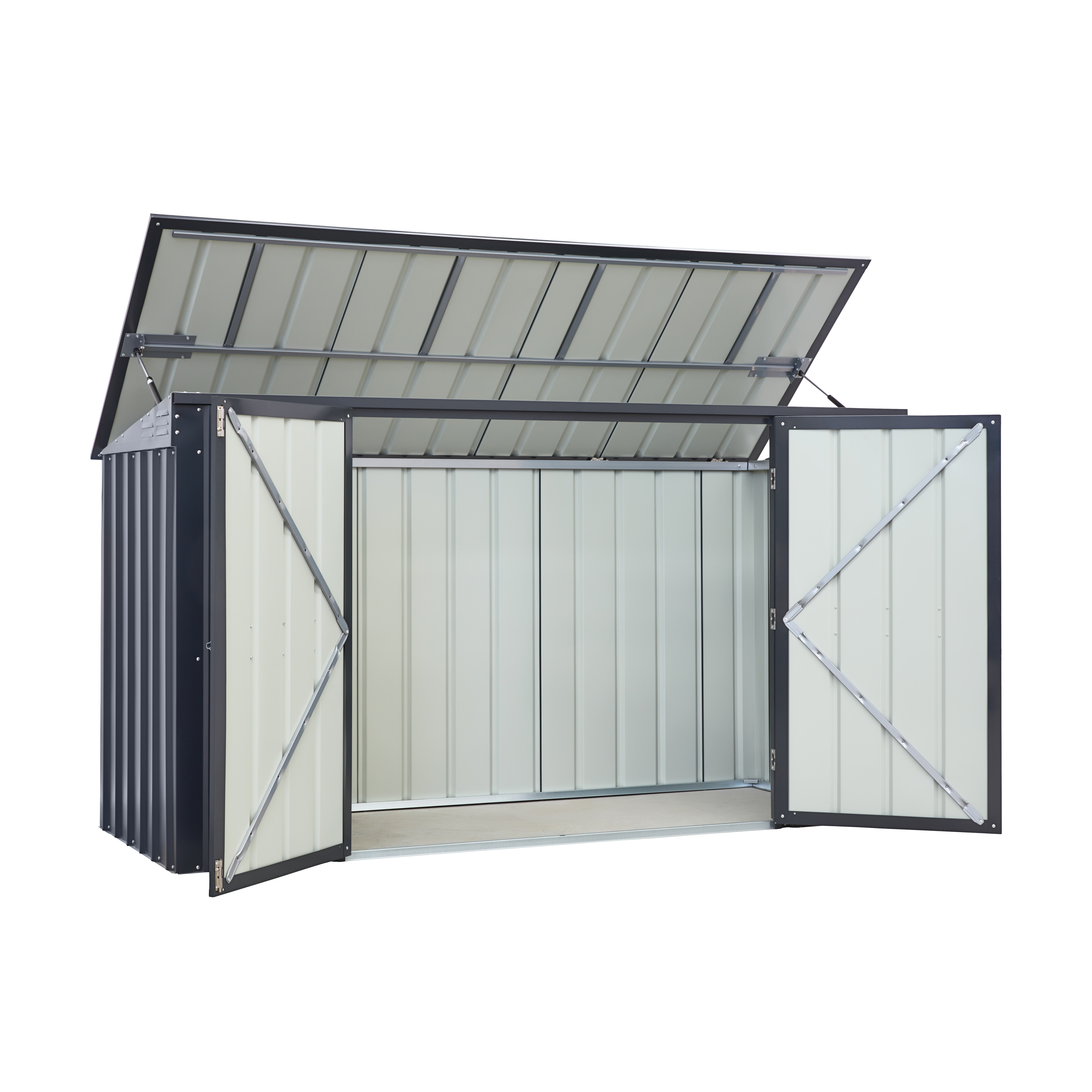 MGH_TonnenDepot_Easy_73_anthrazit_40003254_FS_07 Mülltonnenbox Tonnen-Depot „Easy“ 7x3 - 3bins