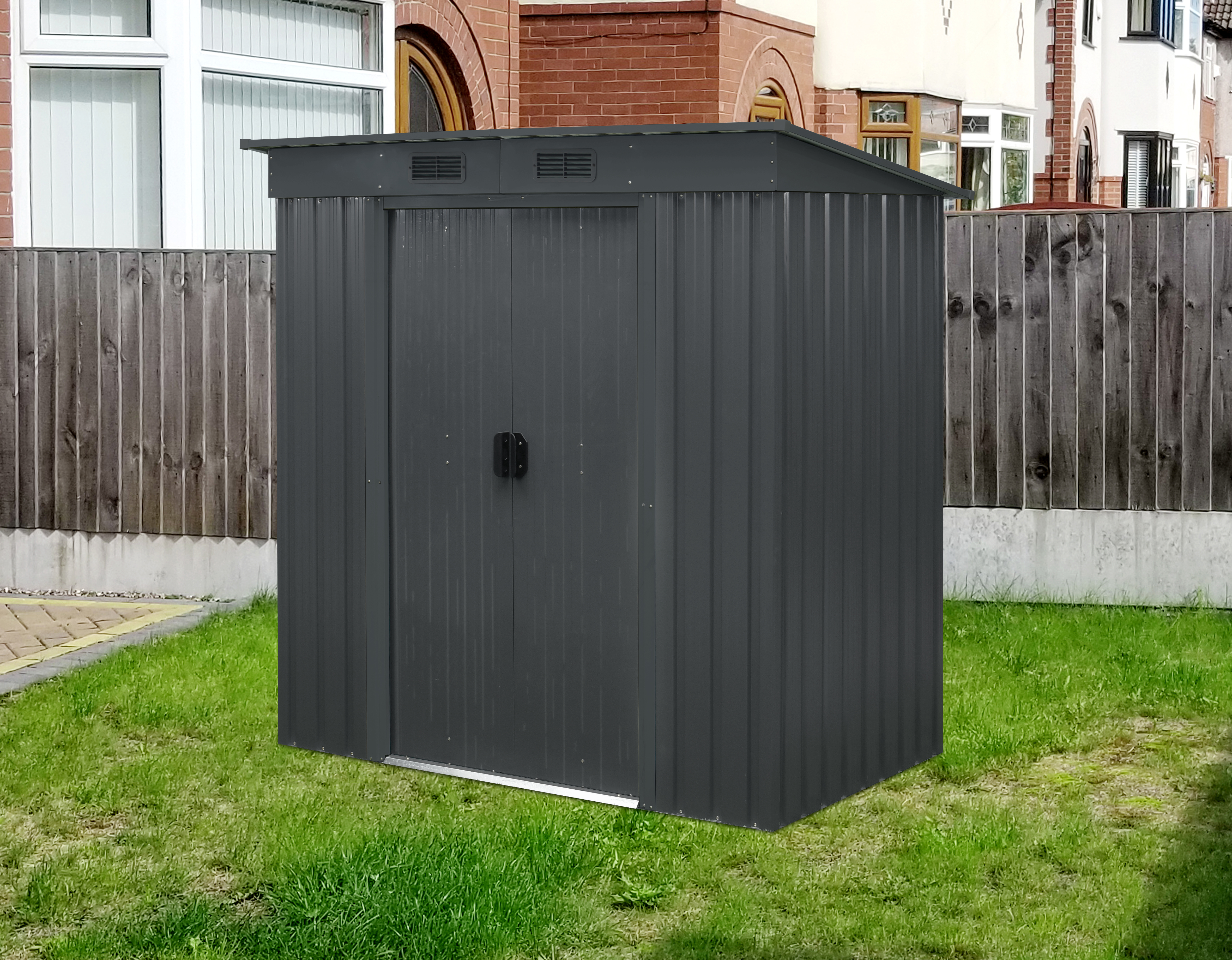 Gerätehaus Leipzig II 64, anthrazit matt