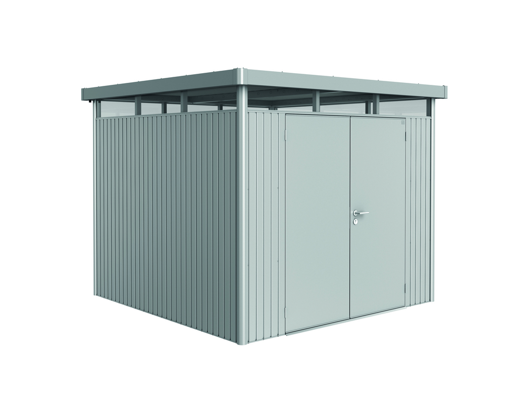 Biohort Gerätehaus HighLine Gr. H4 (silber-metallic, Doppeltür)