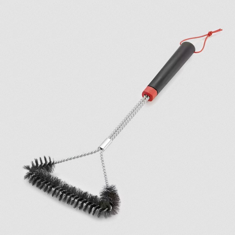 Weber-Dreiseitige-Grillbuerste-45-cm Weber Dreiseitige Grillbürste, 45 cm