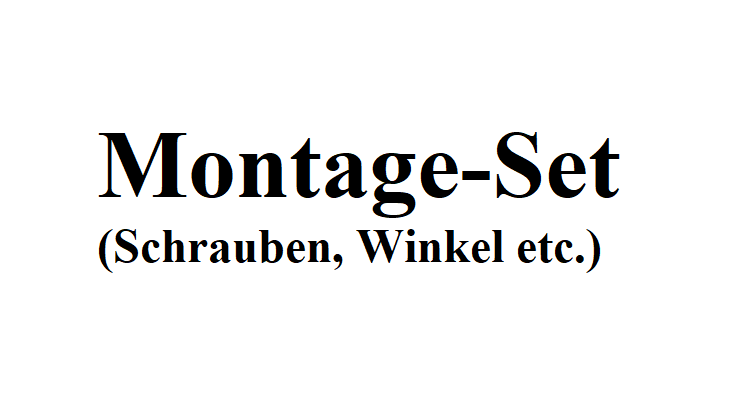 Montagesatz für Doppelcarport Basic (Schrauben, Winkel etc.)