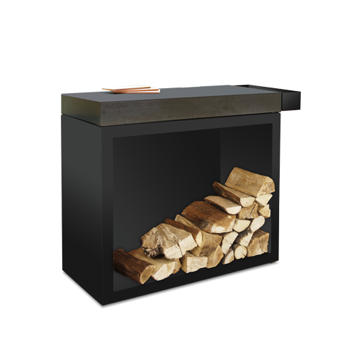 OFYR Butcher Block Storage 90 Black Keramik Dunkelgrau