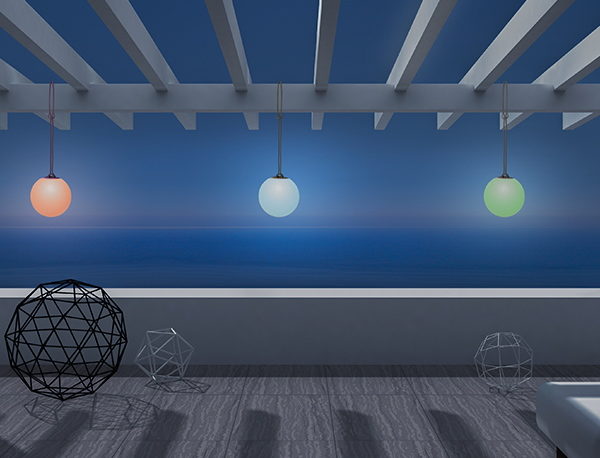 NORAI 25 LED Hängeleuchte Pendelleuchte RGBW Akku LED-Lampe