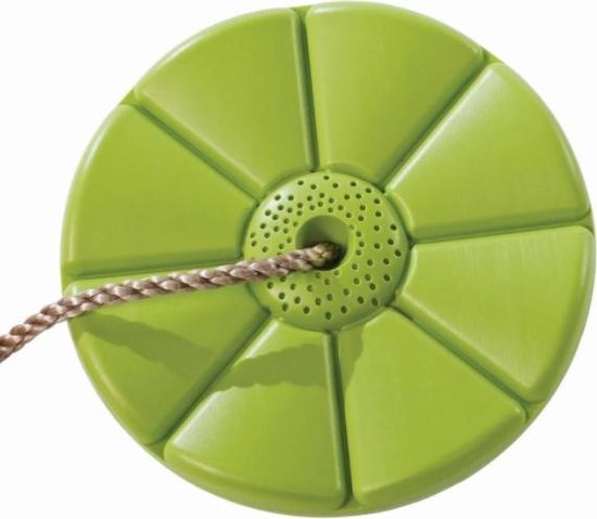 Tellerschaukel-Apfelgruen_ Affenschaukelsitz grün Ø 280 x 40 mm für Kinder