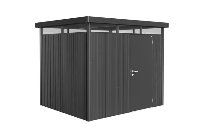 Biohort Gerätehaus HighLine Gr. H3 (dunkelgrau-metallic, Standardtür)