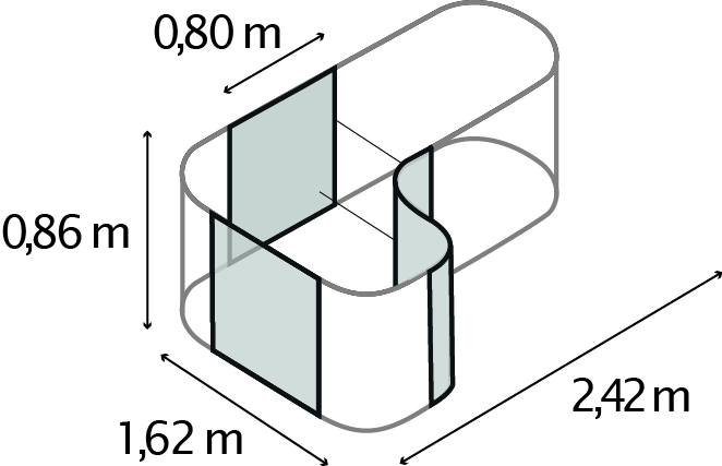 Erweiterung Curve 858, schwarz