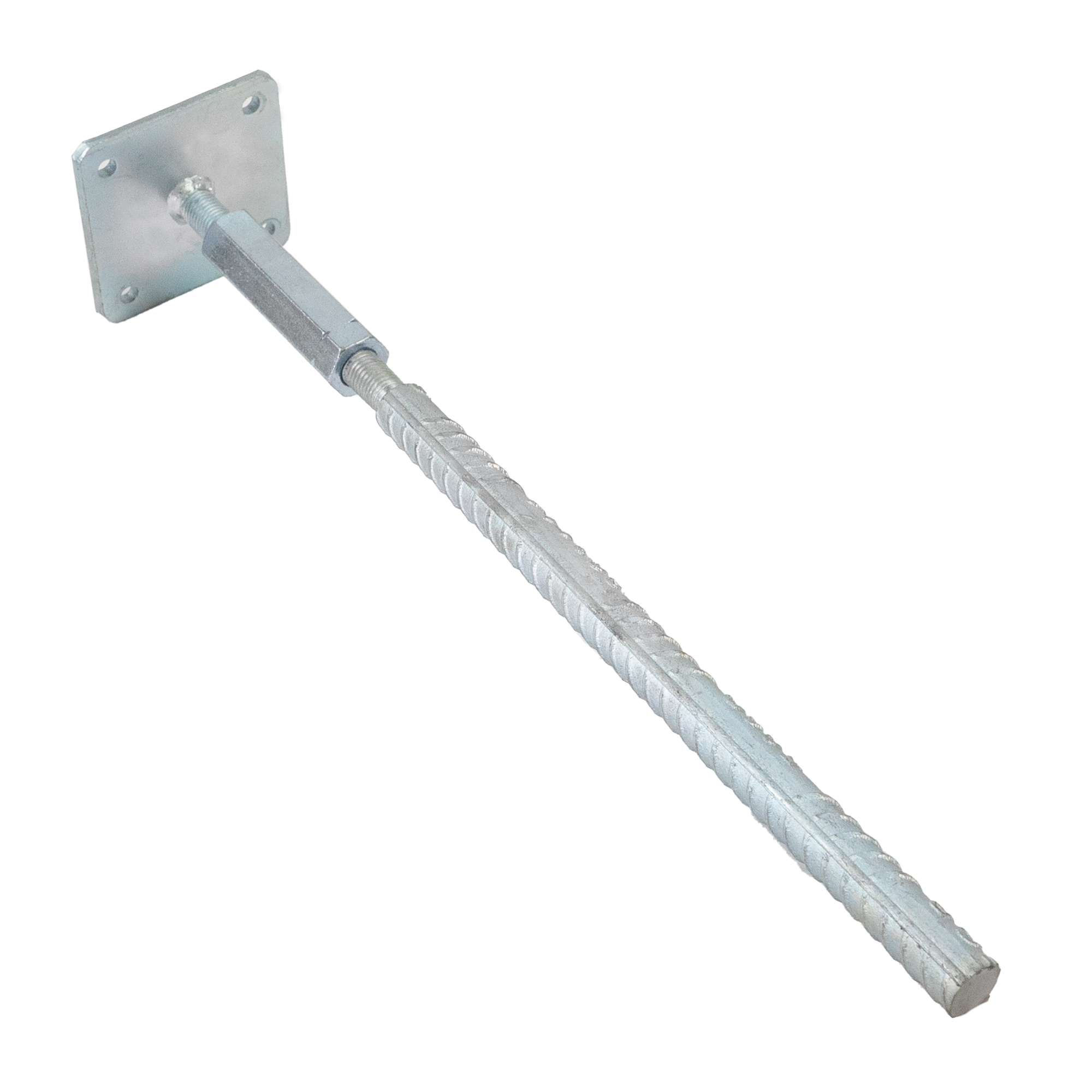 002-15-T-Pfosten-var-ohne-Dorn_WHITE-2000x2000 T-Pfostenträger ohne Dorn höhenverstellbar zum Einbetonieren aus Stahl Riffeldolle Ø30mm
