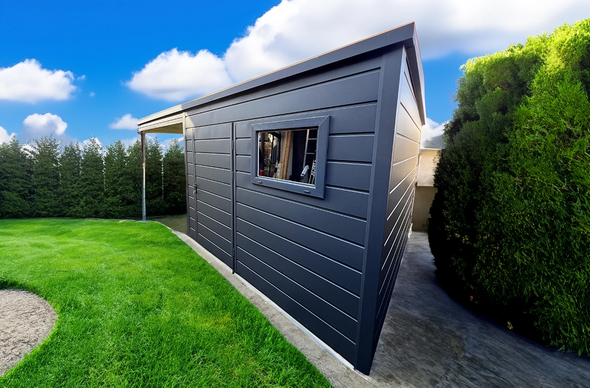 Premium Gerätehaus Metallhaus SENNA