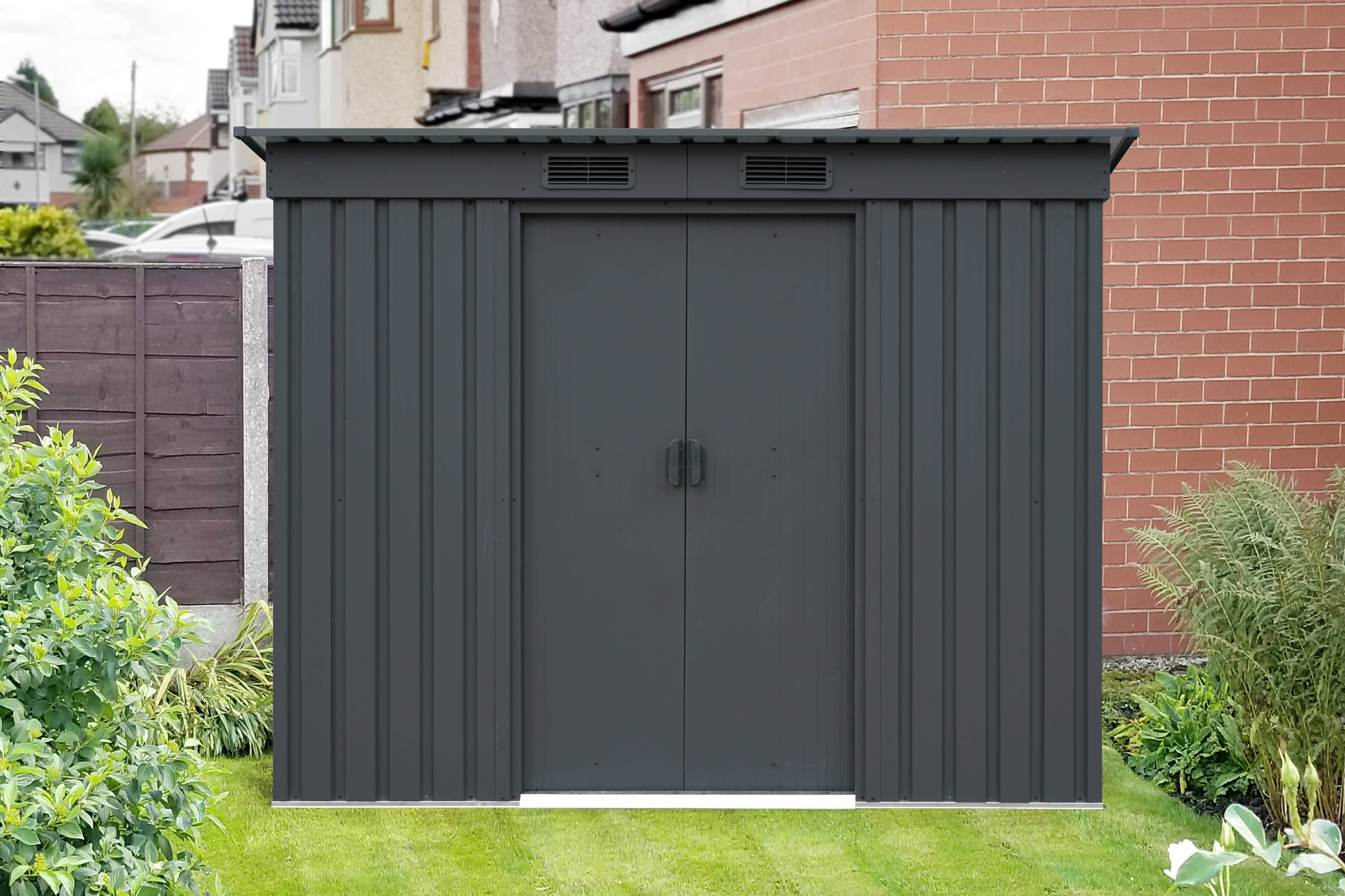 Gerätehaus Leipzig II 84, anthrazit matt