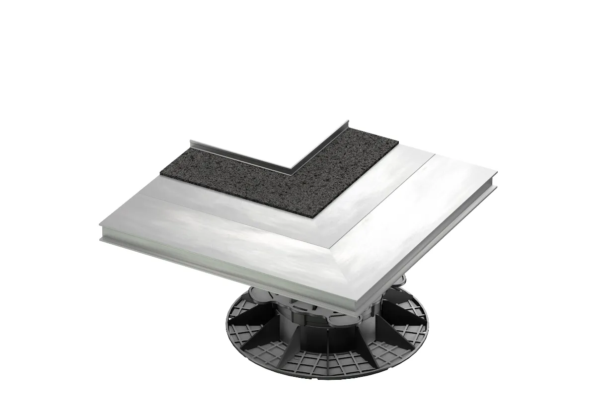 Randabschlusshalter-Set für Plattenlager PREMIUM zur Eckverlegung Innen