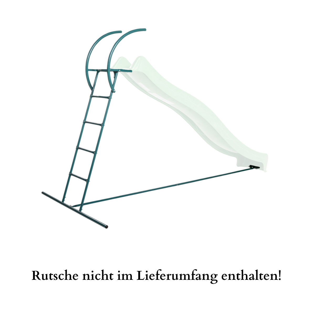 Freistehende Leiter aus Metall für Rutsche 290 cm oder 300 cm