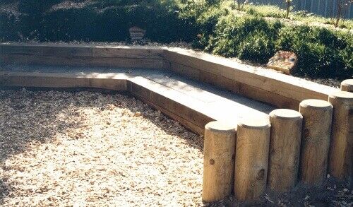 s-l500ffff Palisaden Ø 10 cm aus kesseldruckimprägniertem Holz Palisade zur Beetumrandung Beeteinfassung