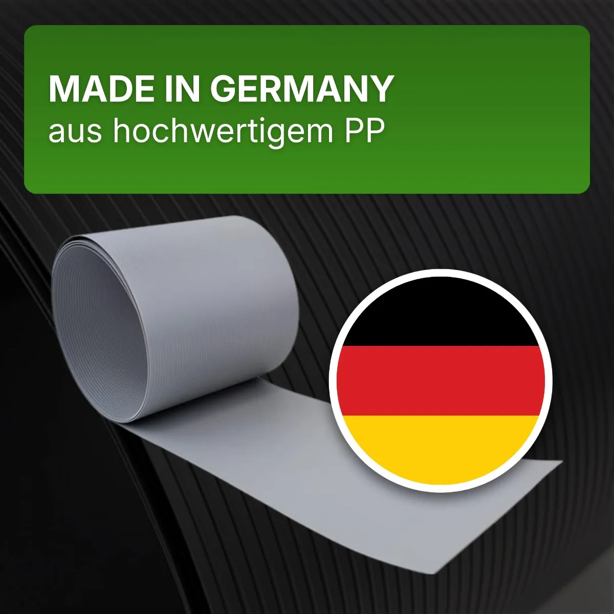 PREMIUM PP Sichtschutzstreifen für Doppelstabmatten 2535 x 190 x 1,35 mm Sichtschutz