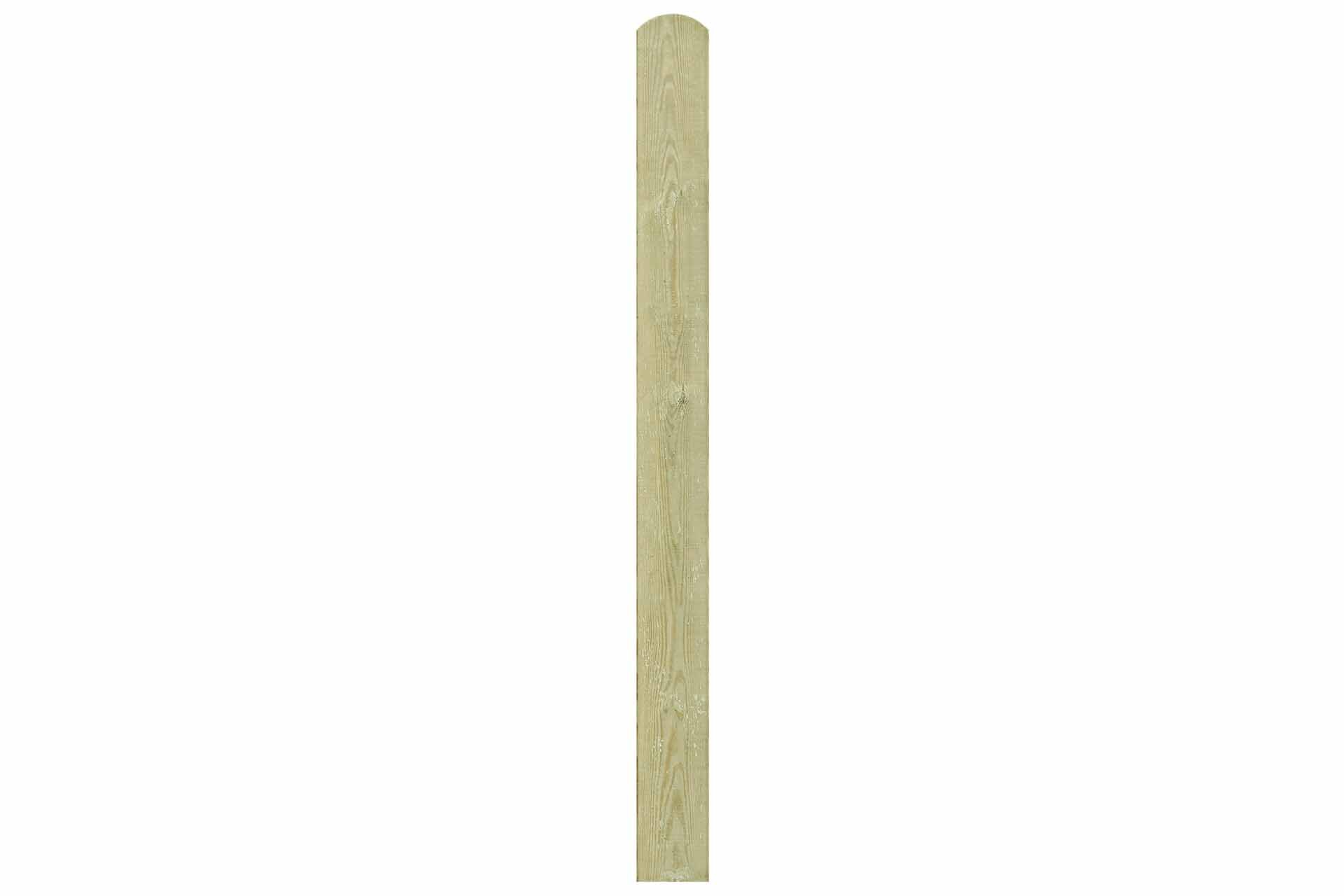 BOLEO-KDI-gruen-einzeln Sichtschutz BOLEO Einzelbohle 16x145x1800 mm Kopf gerundet Kiefer KDI grün