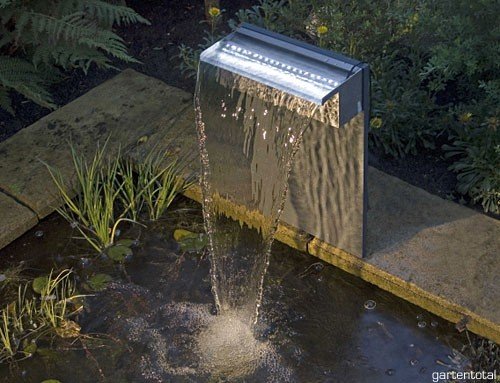 UBBINK Wasserfall Niagara 30 LED Edelstahl Design Wasserfallschale 1312092