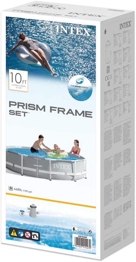 26702_5 Intex 10Ft X 30In Prism Frame Pool Set Ø305 x H76 cm 26702GN