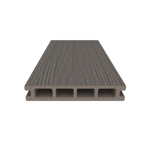 WPC Terrassendiele 25x140 mm Hohlprofil ummantelt Silver Gray 400 cm