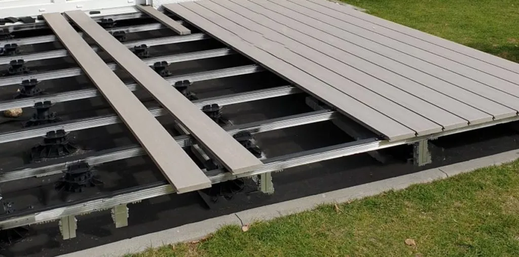 Alu-Schiene Unterkonstruktion Terrasse 38×45 mm - Länge 10 cm