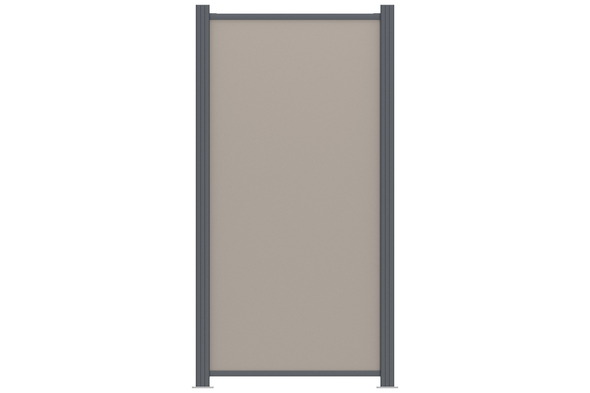 Halbelement_terragrau Sichtschutz EASY-BOARDS ACP Steckzaun Halbelement 88x177 cm terragrau